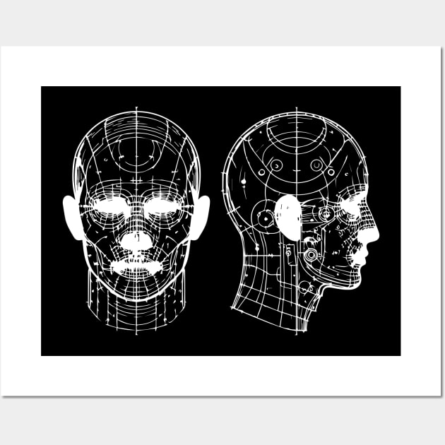 head anatomy Wall Art by lkn